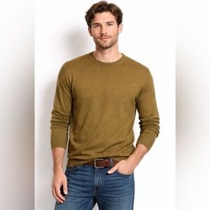 Maxwell men’s green silk and cashmere sweater